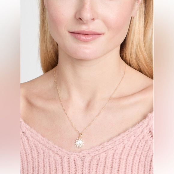 Adina Eden Pavé Medallion Necklace - Picture 3 of 4